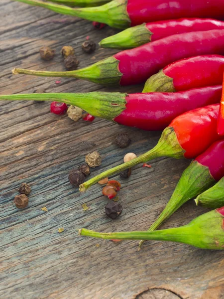 Hete chili pepers — Stockfoto