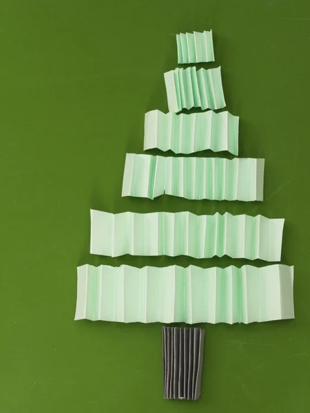 Handmade paper Christmas tree — Stock Photo, Image
