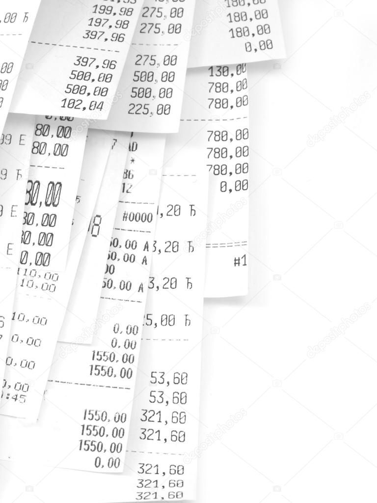 Cash register receipts Stock Photo by ©vesnac 89411110