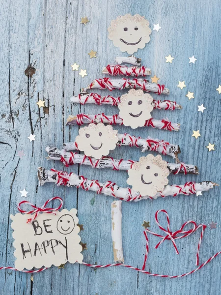 Seja feliz como um desejo de Natal — Fotografia de Stock