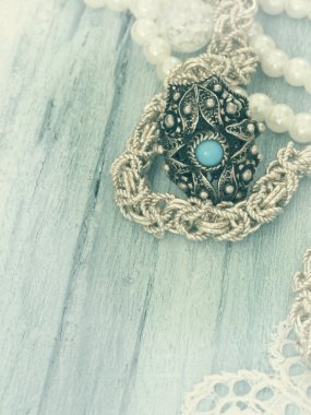 Þeridi üzerinde Vintage takı