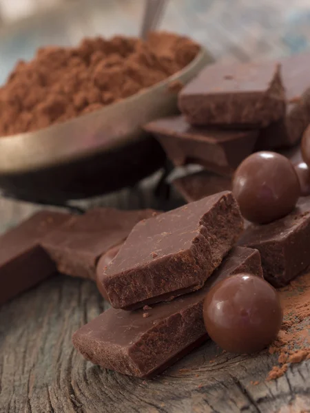 Barrette di cioccolato al latte — Foto Stock