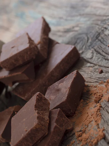 Barras de chocolate con leche — Foto de Stock