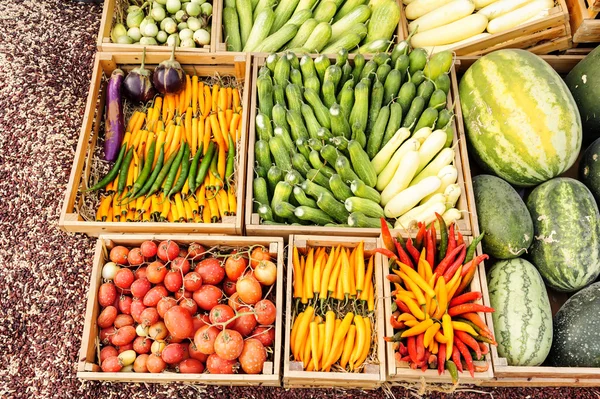 Promoção das frutas e produtos hortícolas — Fotografia de Stock