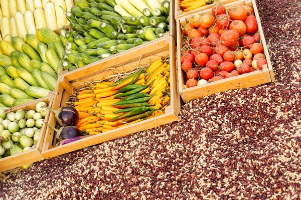 Promoção das frutas e produtos hortícolas — Fotografia de Stock