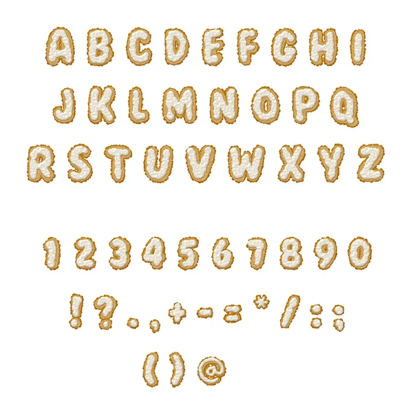 Christmas cookie font — Stock Photo, Image