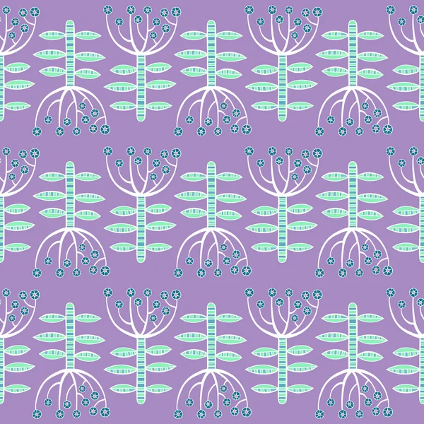 Beau jeu de fleurs colorées, motif sans couture vectoriel . — Image vectorielle