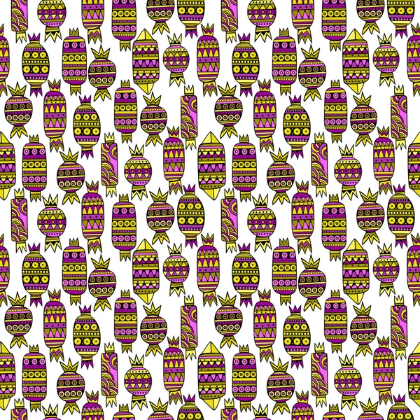 Sweet candies set. Colorful Vector Seamless Pattern. — Stock Vector