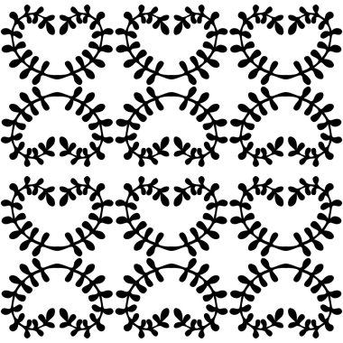 Güzel tek renkli çiçekler hazır, vektör seamless modeli.