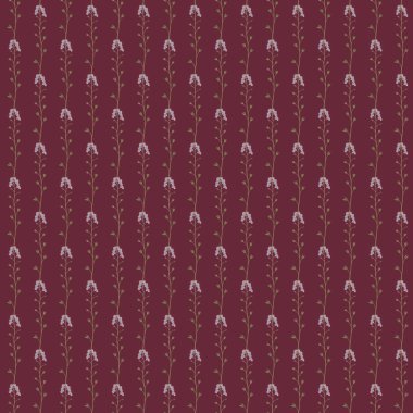 Dikişsiz desen yazdırın. Kiraz arka plan ile küçük mavi çiçekler.