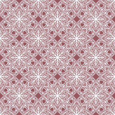 Güzel vektör yazdırma Seamless modeli. Pembe Mandala çiçek.