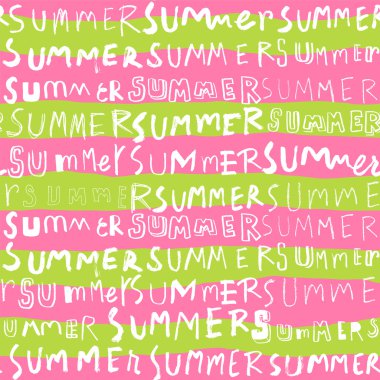 Yaz kelime Dikişsiz desen arka plan