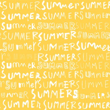 Yaz kelime Dikişsiz desen arka plan