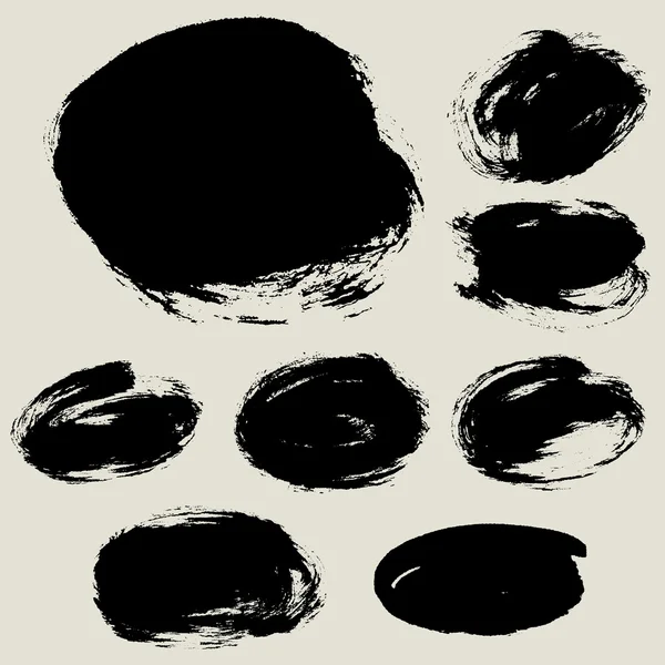 8 grunge cercle texture fond — Image vectorielle