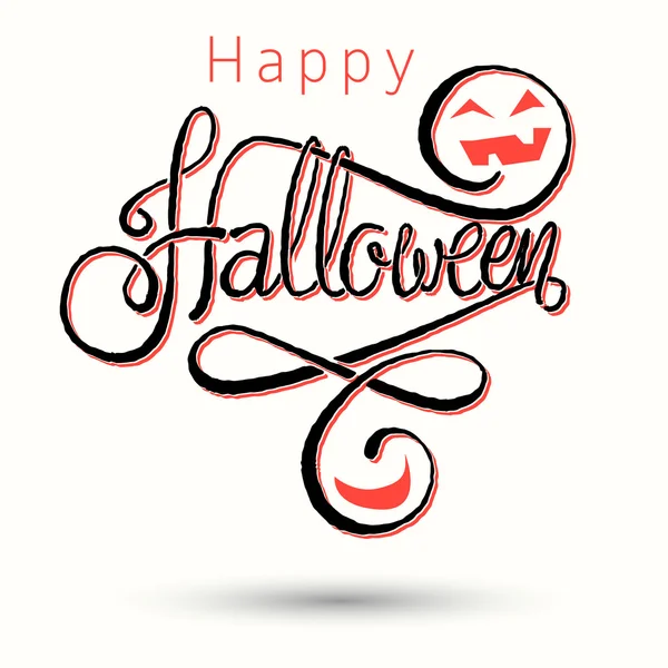 Happy halloween napis karty — Wektor stockowy