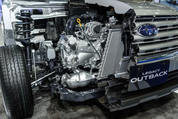 Image inside of SUBARU LEGACY OUTBACK. — Stock Photo, Image