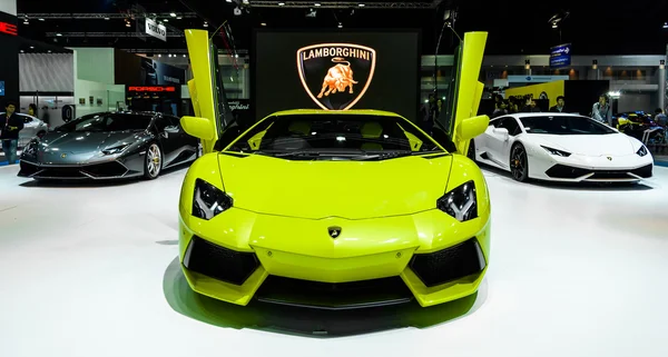 The Lamborghini booth. — Stock Fotó