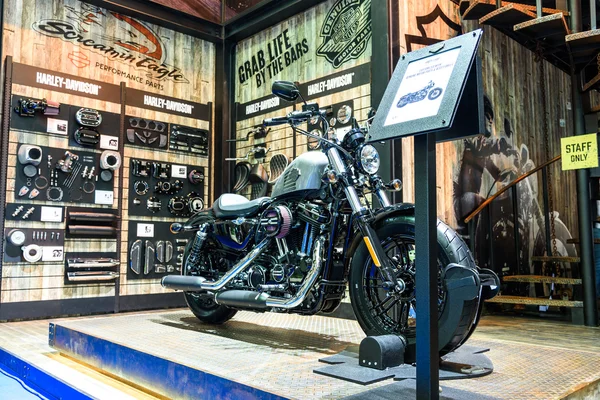 The Harley Davidson booth. — Stock Photo, Image