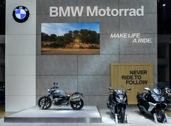 BMW Motorrad stoisko. — Zdjęcie stockowe