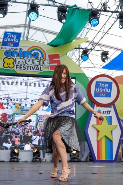 Faylan (Japanese singer) in Thai-Japan Anime Music & Festival 5th. — Stock Photo, Image