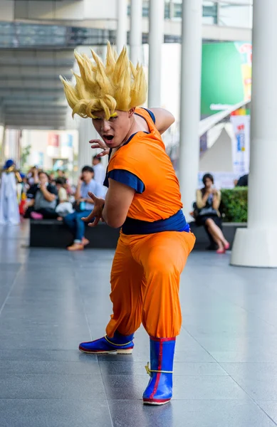 Cosplayer da Dragonball Z . — Foto Stock