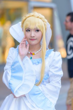 Bir Tanımlanamayan Japon anime cosplay.