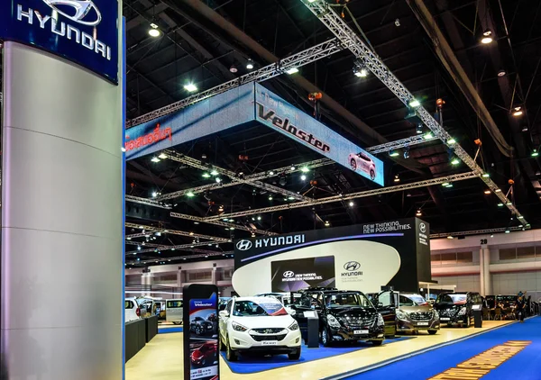 El stand de Hyundai en el 36º Salón Internacional del Automóvil de Bangkok "Arte del Automóvil " — Foto de Stock