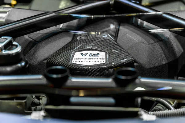 Engine Lamborghini Aventador — Stock Photo, Image