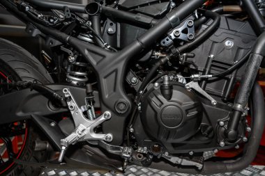 Yamaha motosiklet motoru.