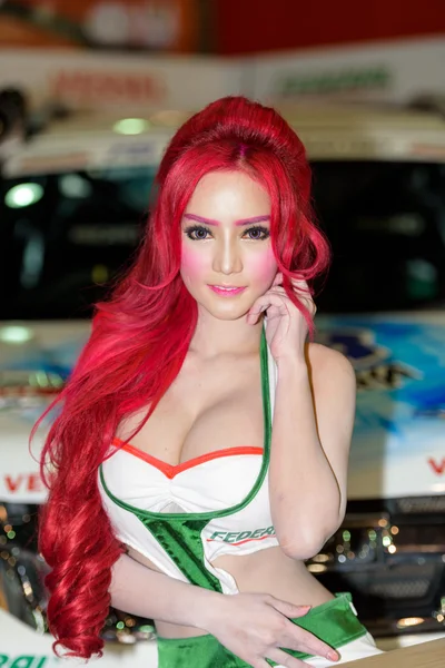 Unidentified model on display at Bangkok International Auto Salon 2015.