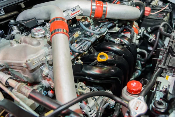 Motor van Toyota Trd Super lader. — Stockfoto