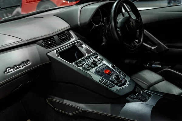 Inside of Lamborghini Aventador. — Stockfoto