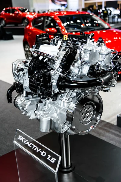 SKYACTIV-D 1.5 Engine of Mazda Car. — Zdjęcie stockowe