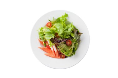 Yengeç sopa ile salata