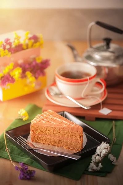 Thai tea cake — Stock Photo, Image