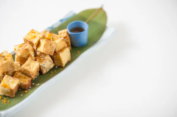 Fake fried tofu — Stock Photo, Image