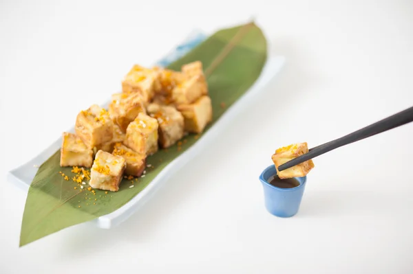 Fake fried tofu — Stock Photo, Image