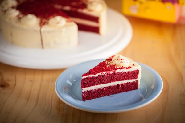 Pastel de terciopelo rojo — Foto de Stock