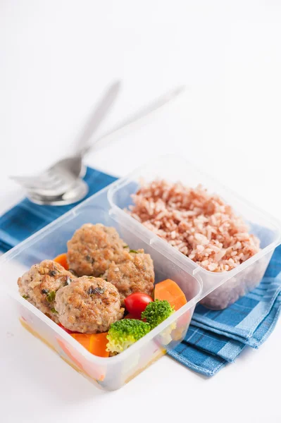Cutie de prânz pentru mâncare curată — Fotografie, imagine de stoc