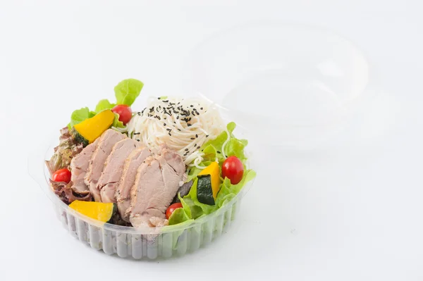 깨끗 한 음식 점심 상자 — 스톡 사진