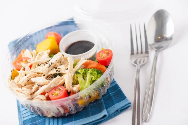 De doos van de lunch van de schone voedsel — Stockfoto