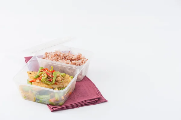 Clean food lunch box — Stock Photo, Image