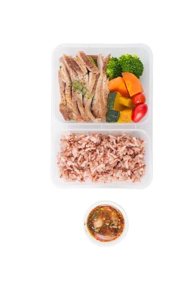 Clean food lunch box — Stock Photo, Image