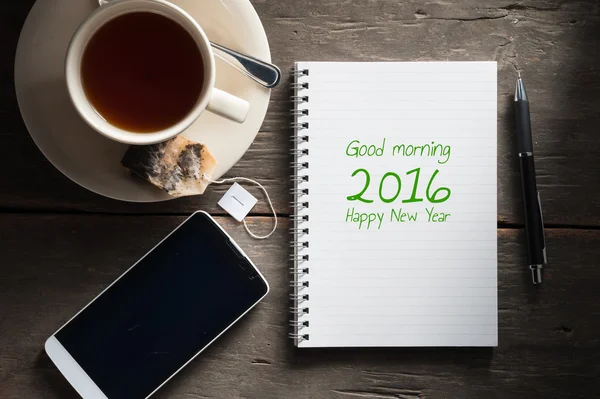 Notepad with message