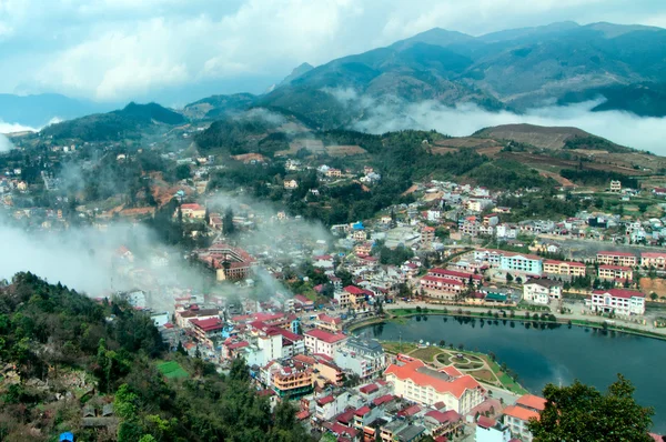 Sapa in the mist, lao cai, vietnam. Stock Fotó