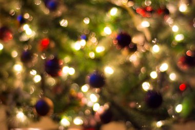 Noel ağacı ve kabarcıklar