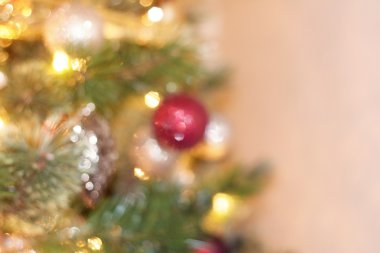 Noel ağacı ve kabarcıklar