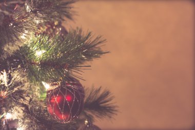 Noel ağacı ve kabarcıklar