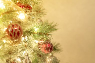 Noel ağacı ve kabarcıklar