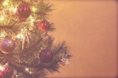 Noel ağacı ve kabarcıklar